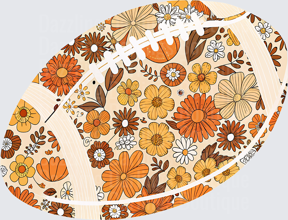 Retro Floral Football