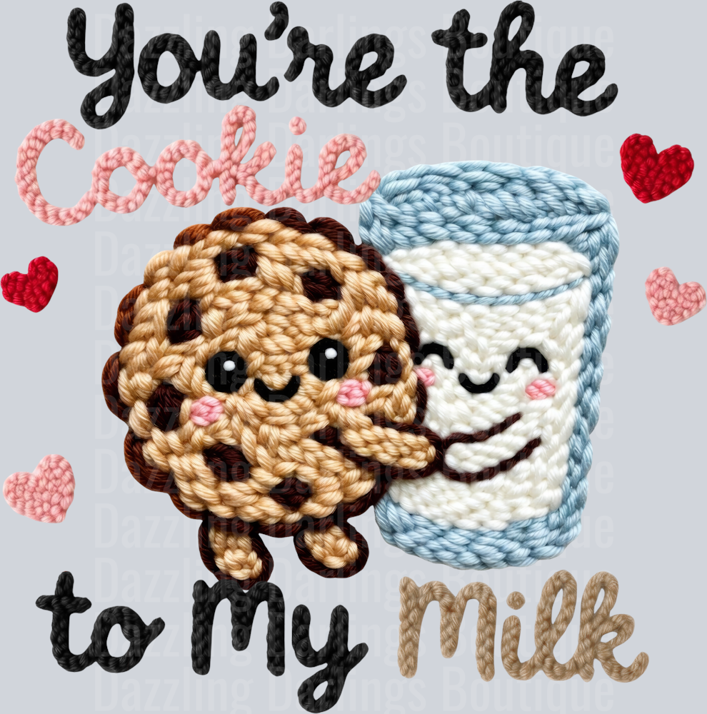 Latch Hook Funny Food Cookie to my Milk