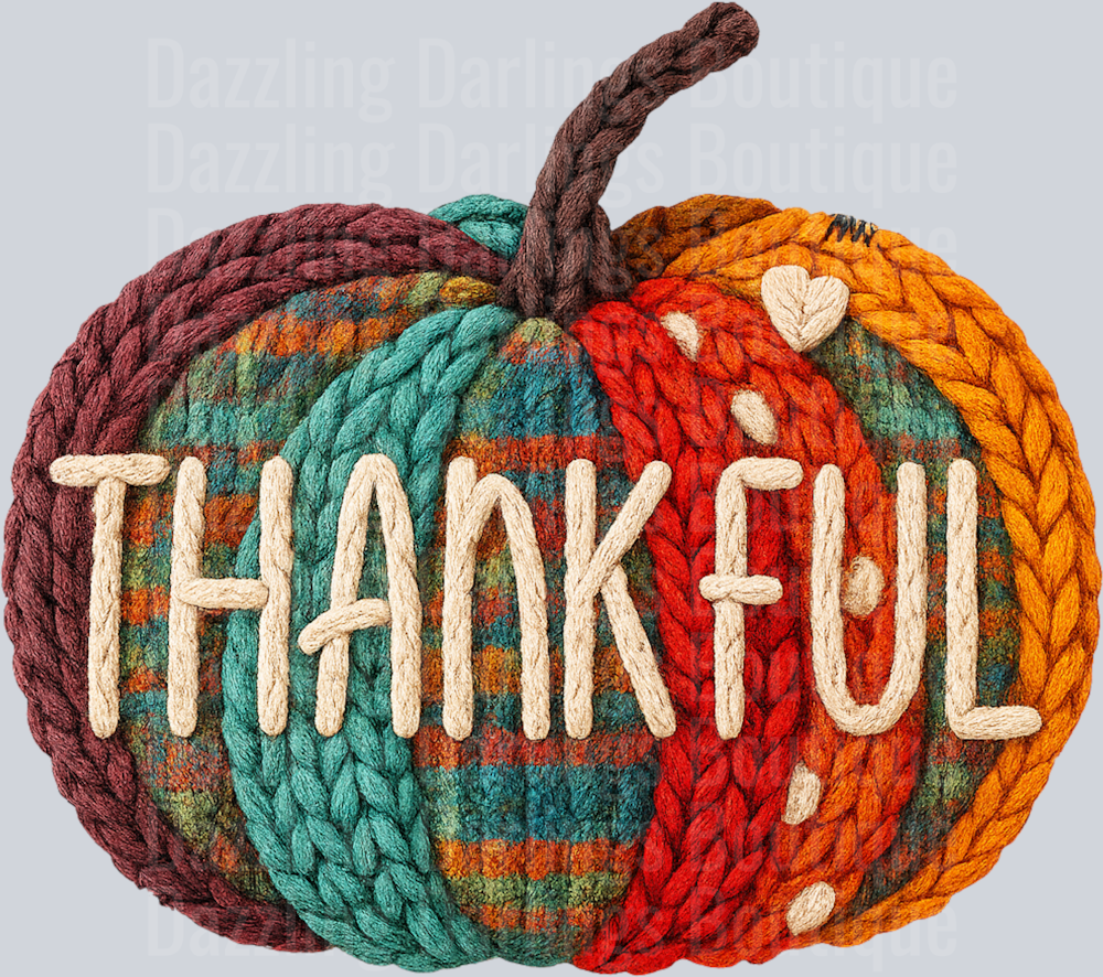 THANKFUL PLAID PUMPKIN YARN