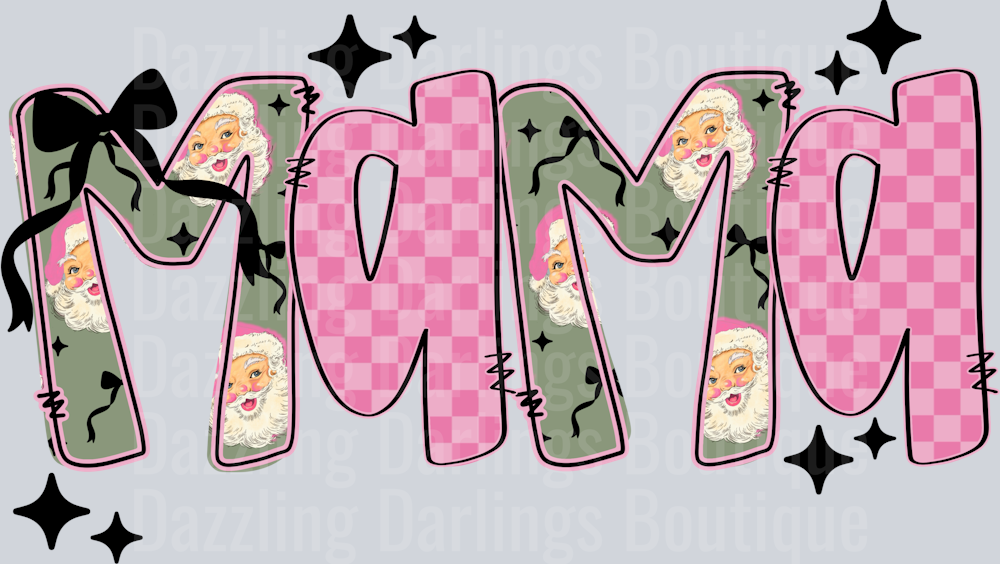 pink santa mama