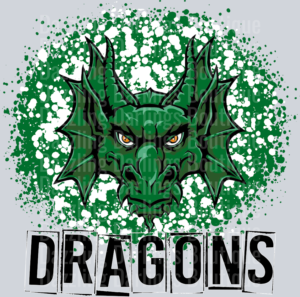 PICKENS DRAGONS DTF TRANSFER SPLATTER PAINT