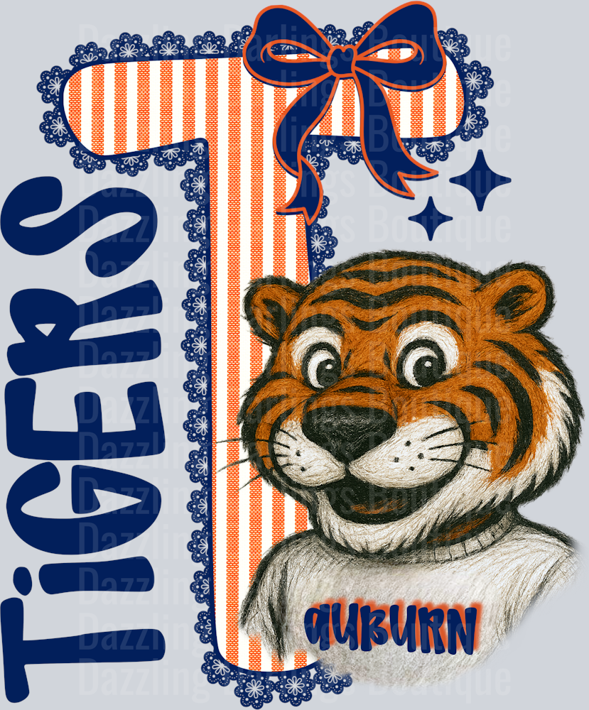 Auburn tigers seersucker