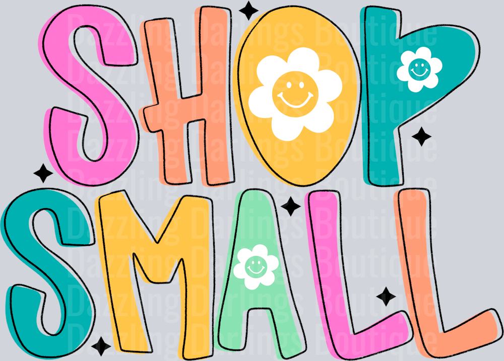 SHOP SMALL RETRO DOODLE