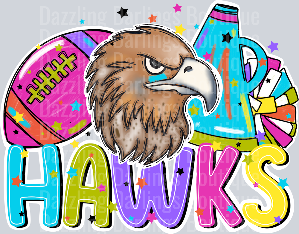 HAWKS FOOTBALL CHEER BRIGHT