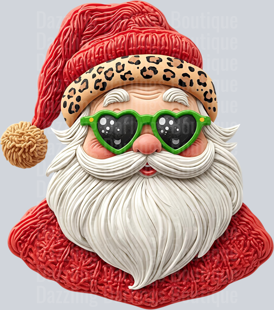 SANTA FAUX DETAIL LEOPARD HAT (1)