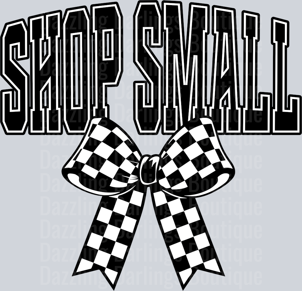 SHOP SMALL CHECKERED BOW