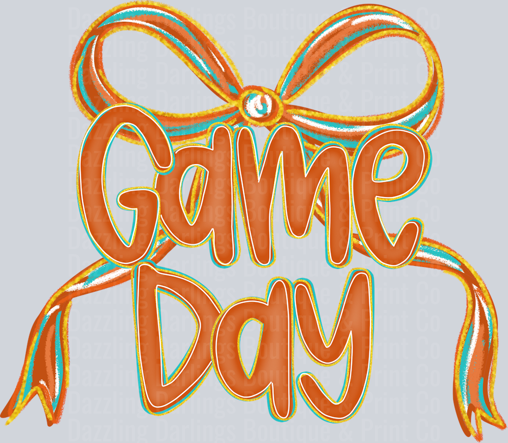 GAME DAY FOOTBALL COQUETTE BOW