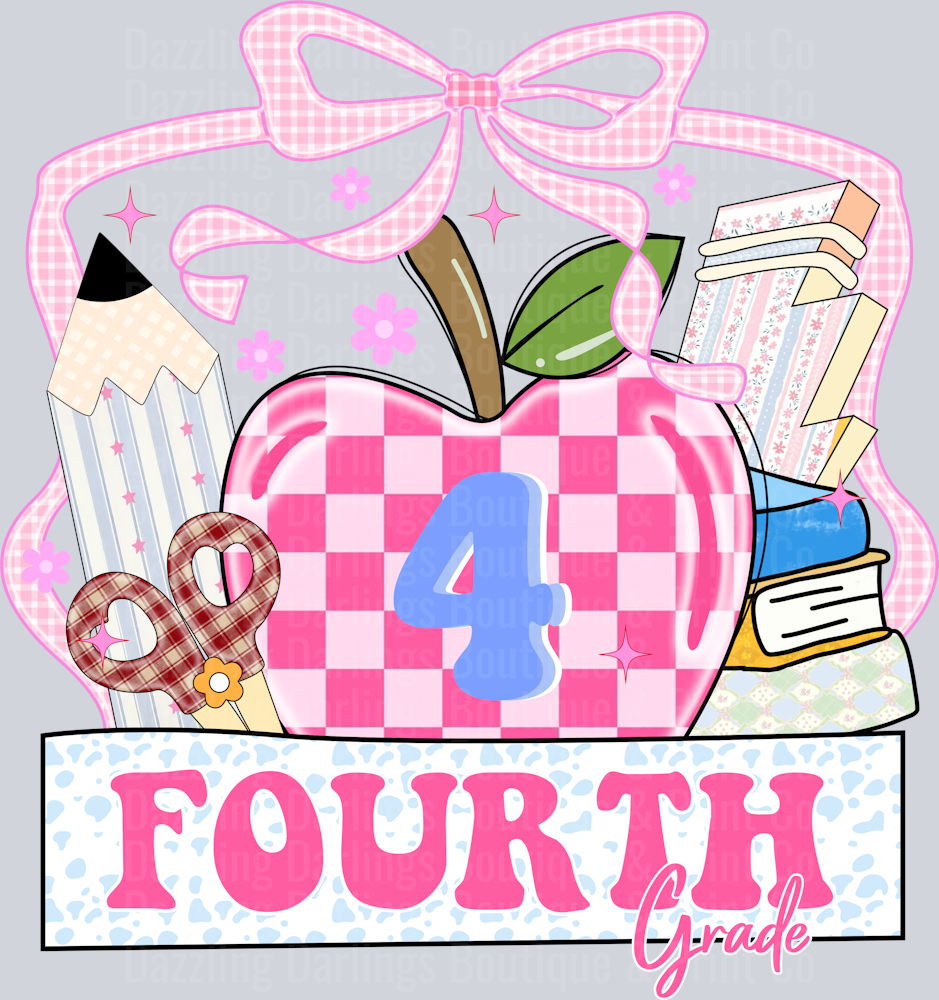 BACK TO SCHOOL TEACHER DTF TRANSFER FOURTH