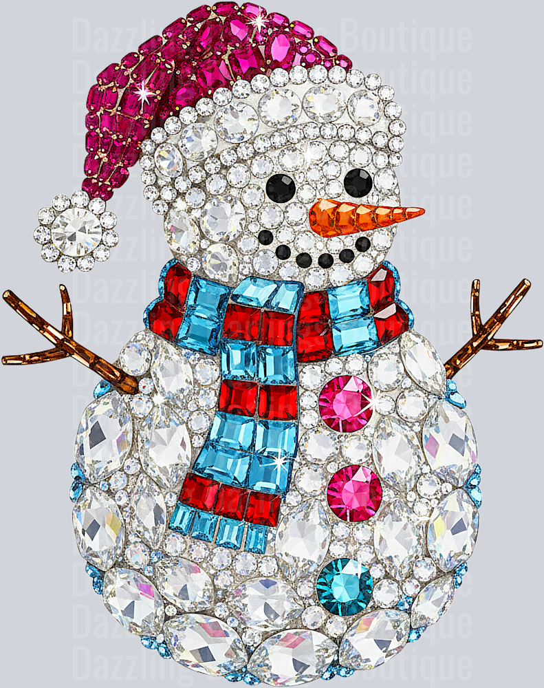 Rhinestone Snowman