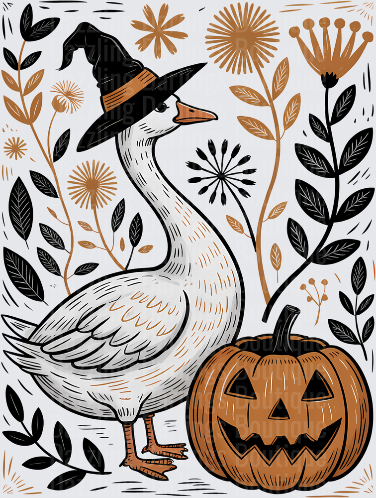 Fall Floral Goose