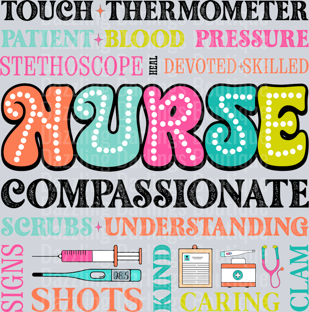 NURSE TYPOGRAPHY