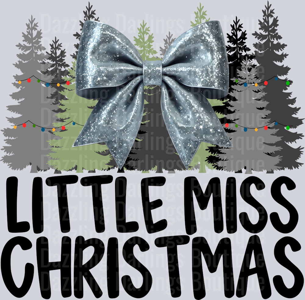 SILVER BOW LITTLE MISS CHRISTMAS