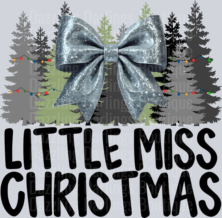 SILVER BOW LITTLE MISS CHRISTMAS