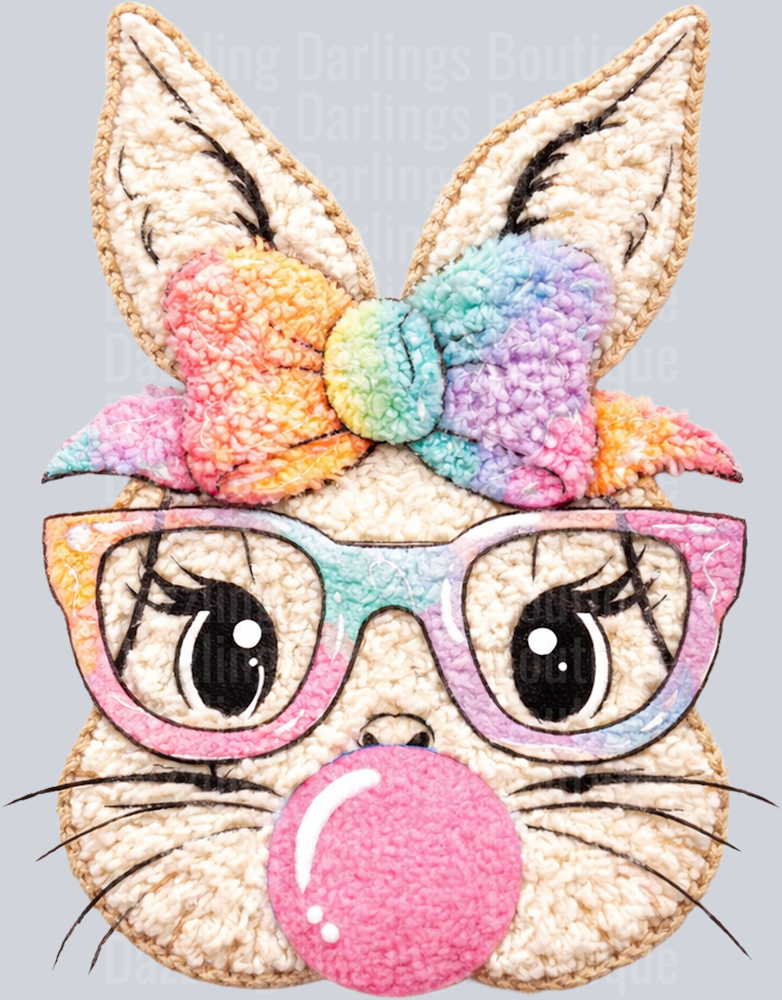 FAUX YARN KNITTED EASTER BUNNY