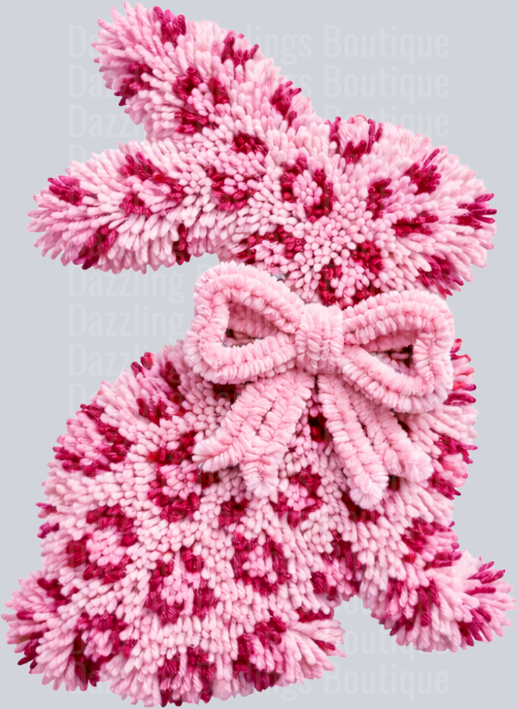 EASTER BUNNY PINK LEOPARD