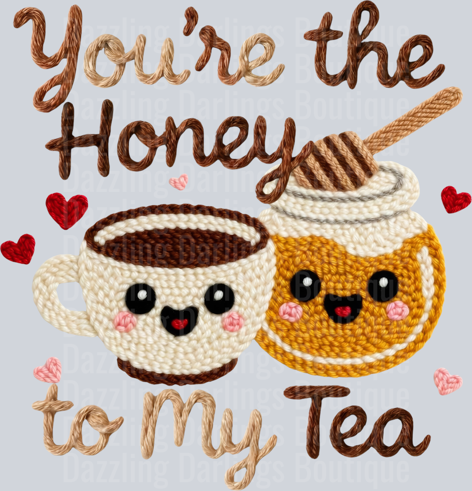 Latch Hook Funny Food Honey to my Tea