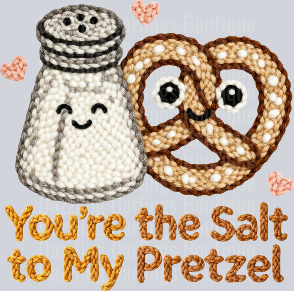 Latch Hook Funny Food Salt to my Pretzel