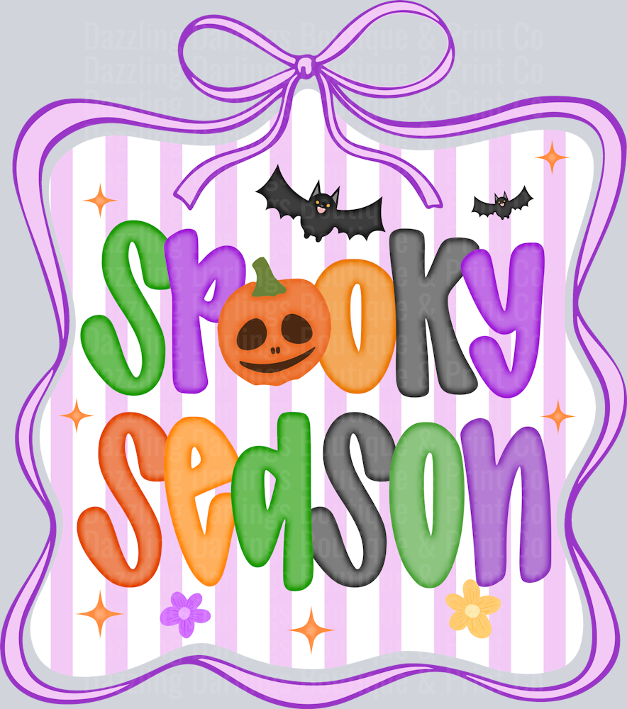 HALLOWEEN FALL DTF TRANSFER PREPPY SPOOKY SEASON COQUETTE