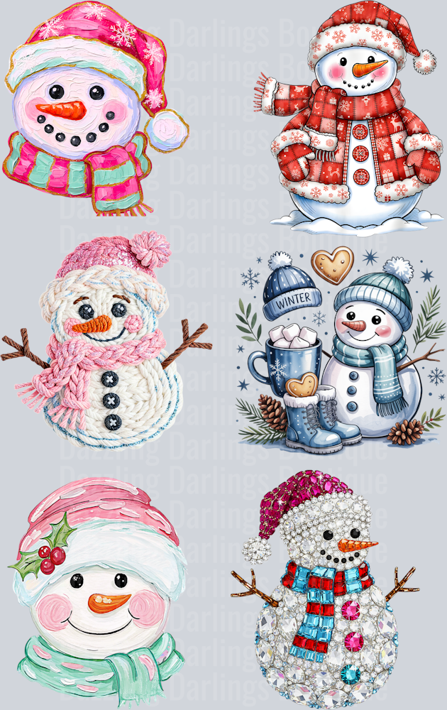 premade snowman galore!