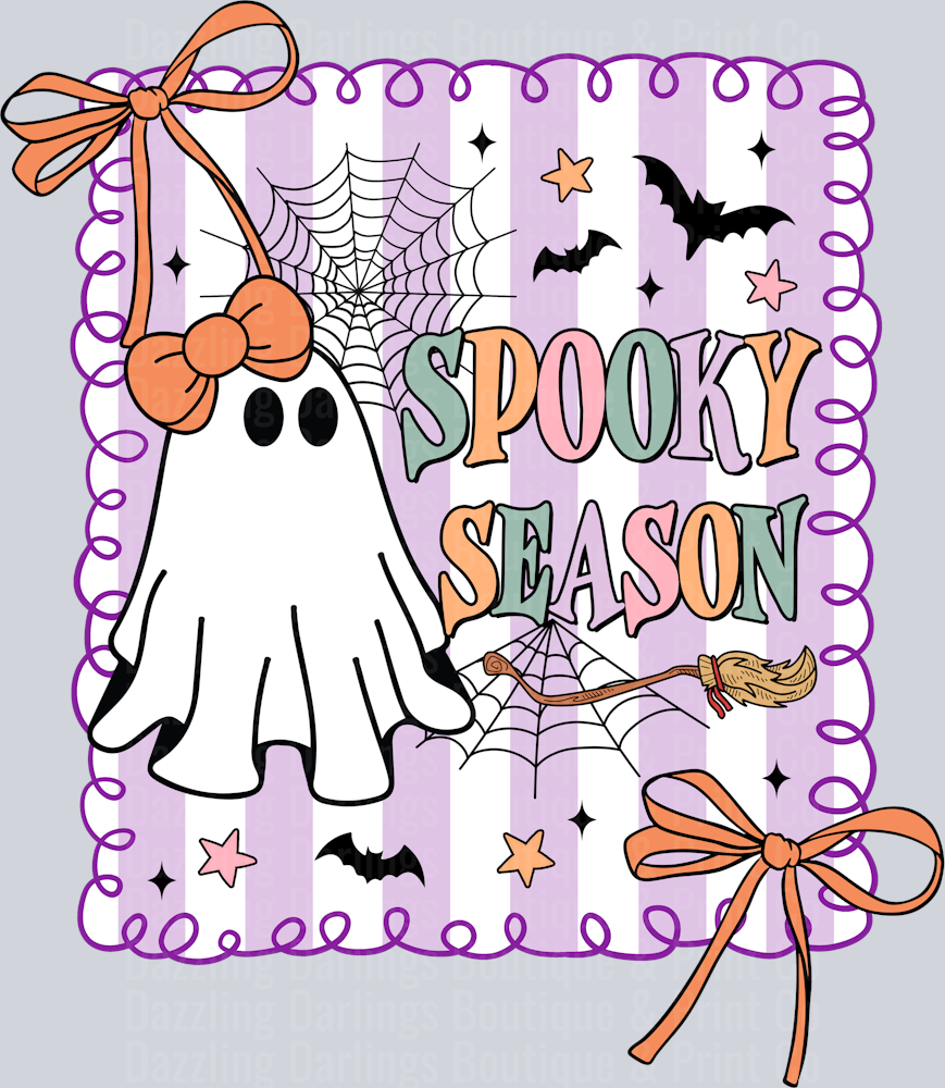 HALLOWEEN FALL DTF TRANSFER PREPPY SPOOKY SEASON