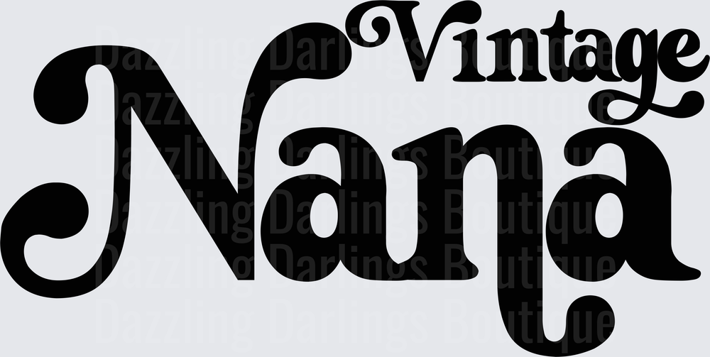 Vintage Napa Black Typography Design
