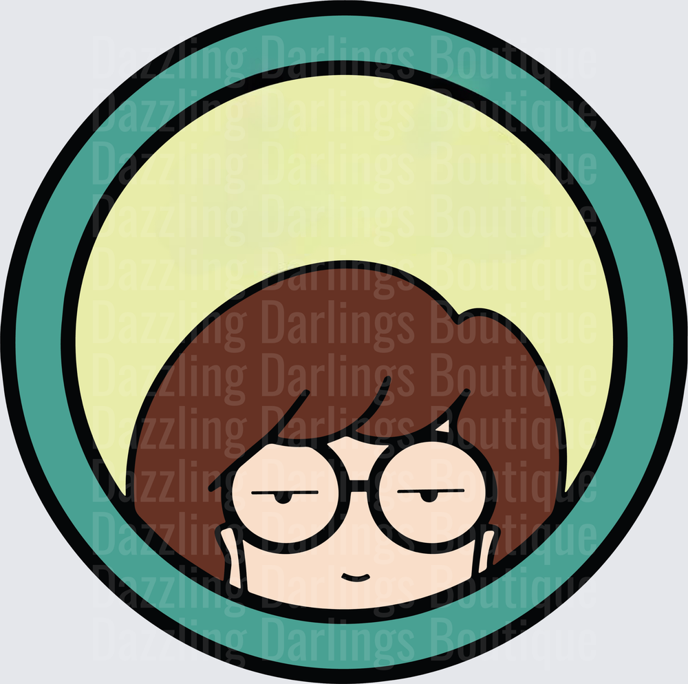 Daria Morgendorffer in Circle Frame MTV Animated Character