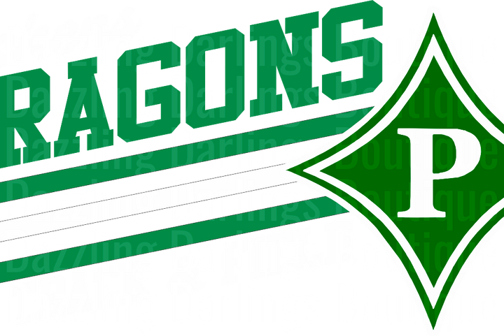 Track And Field Pickens Dragons Green Diamond P Stripes