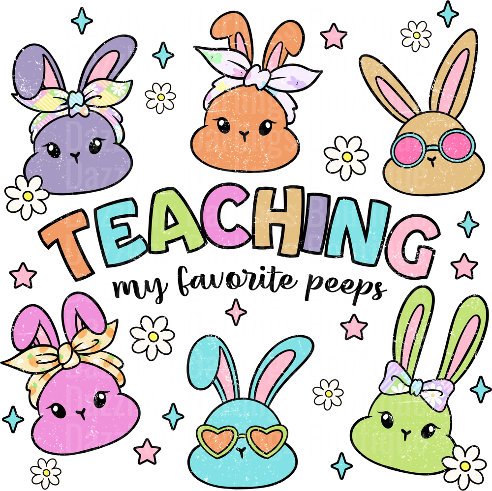 Teaching My Favorite Peeps Cute Easter Bunny Collection