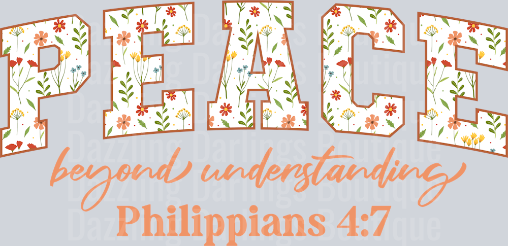Peace Beyond Understanding Bible Verse Christian
