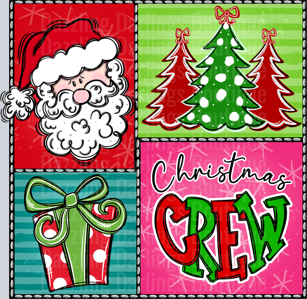 CHRISTMAS CREW SQUARE 1