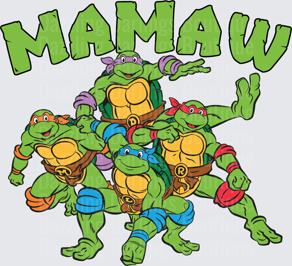 MAMA VI Teenage Mutant Ninja Turtles Group Design