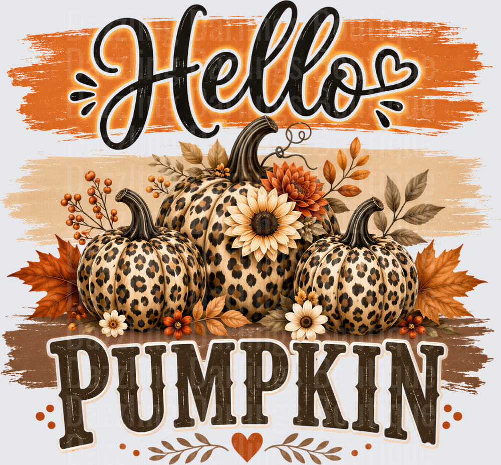 Hello Pumpkin Leopard