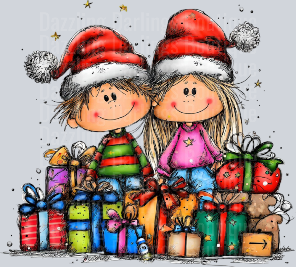 Hand-drawn Christmas Kids