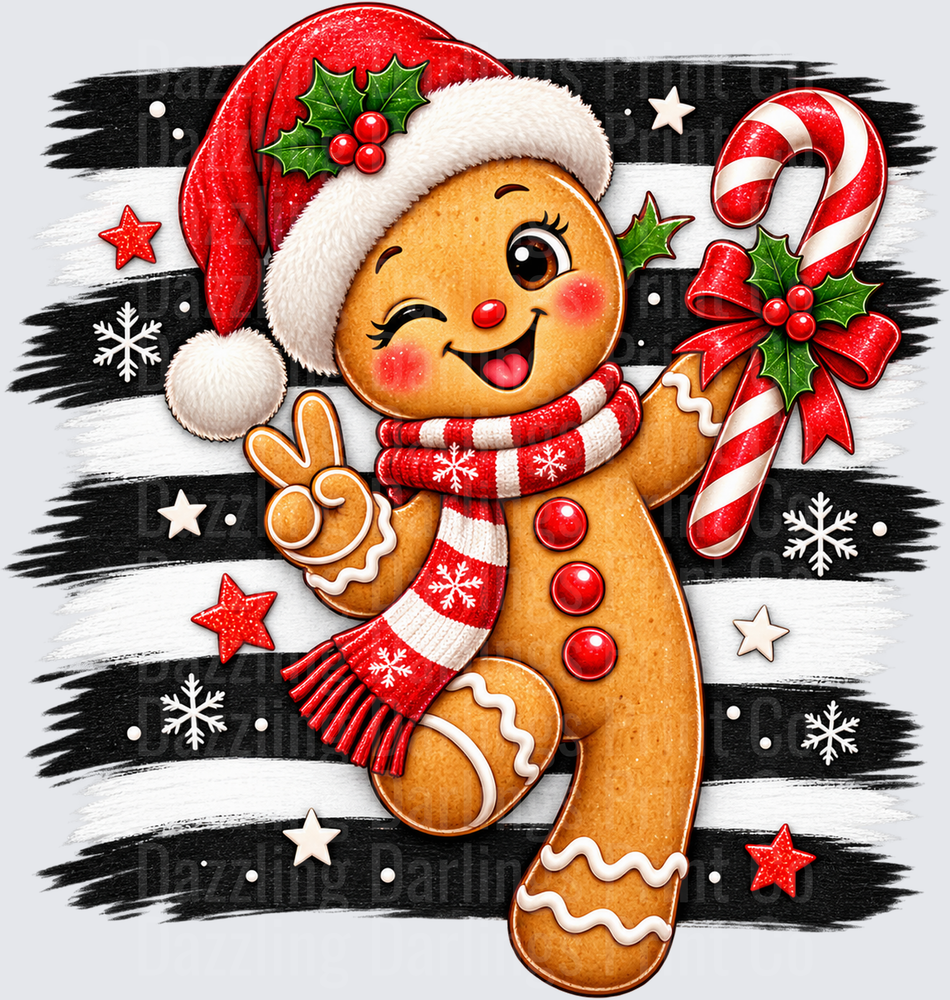 Striped Gingerbread Man
