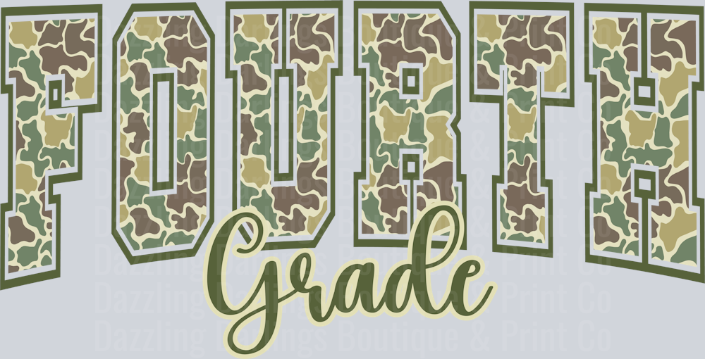 FOURTH GRADE CAMO