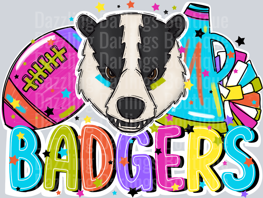 BADGERS FOOTBALL CHEER BRIGHT