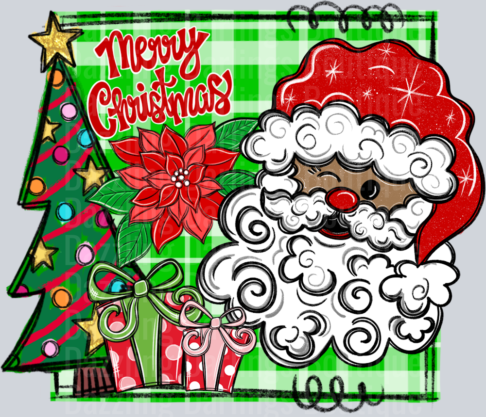 MERRY CHRISTMAS SQUARE SANTA 2