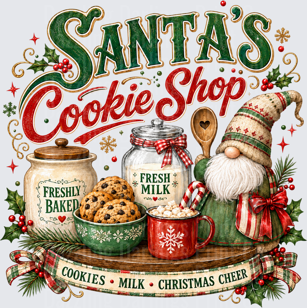 Christmas Santas Cookie Shop