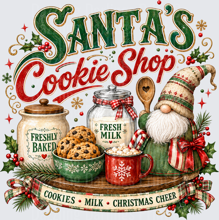 Christmas Santas Cookie Shop