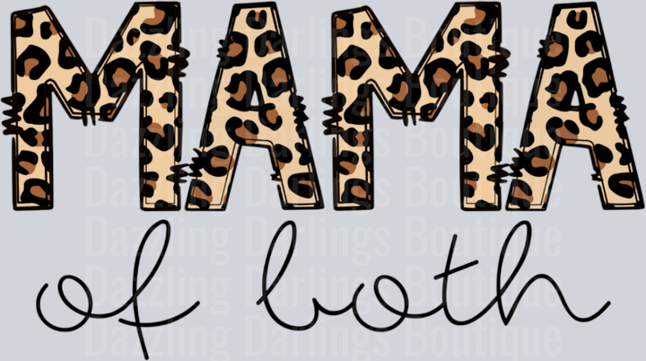 Mama Of Both Leopard Letters