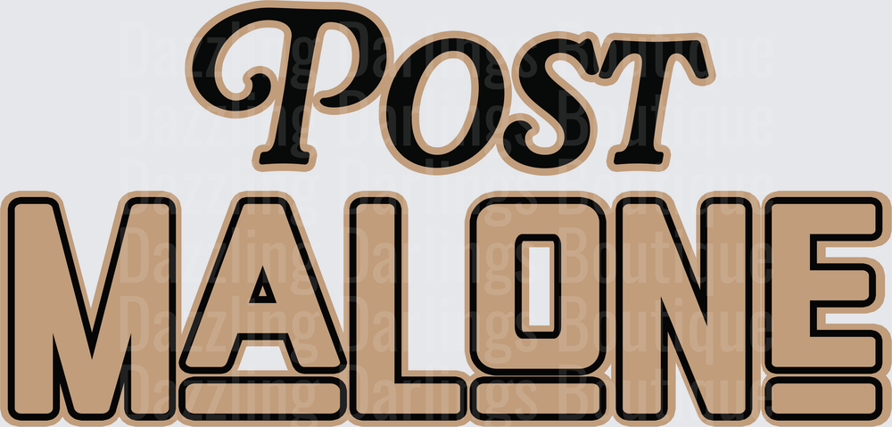 Post Malone Text Logo Design
