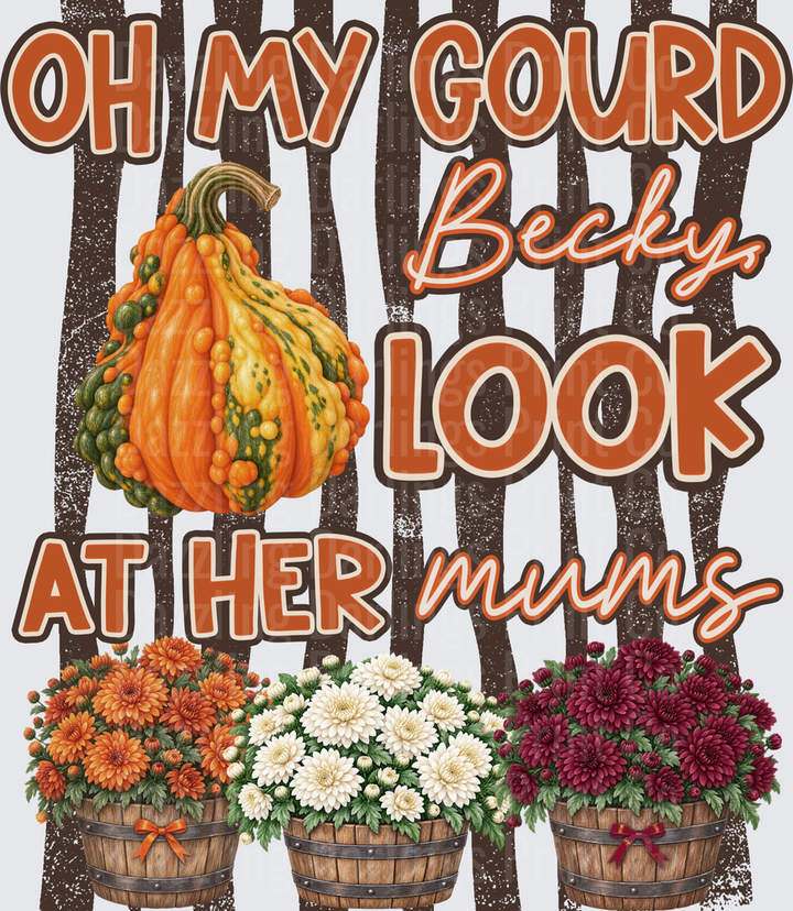 Oh My Gourd Becky Look At Her Mums Fall Harvest Design