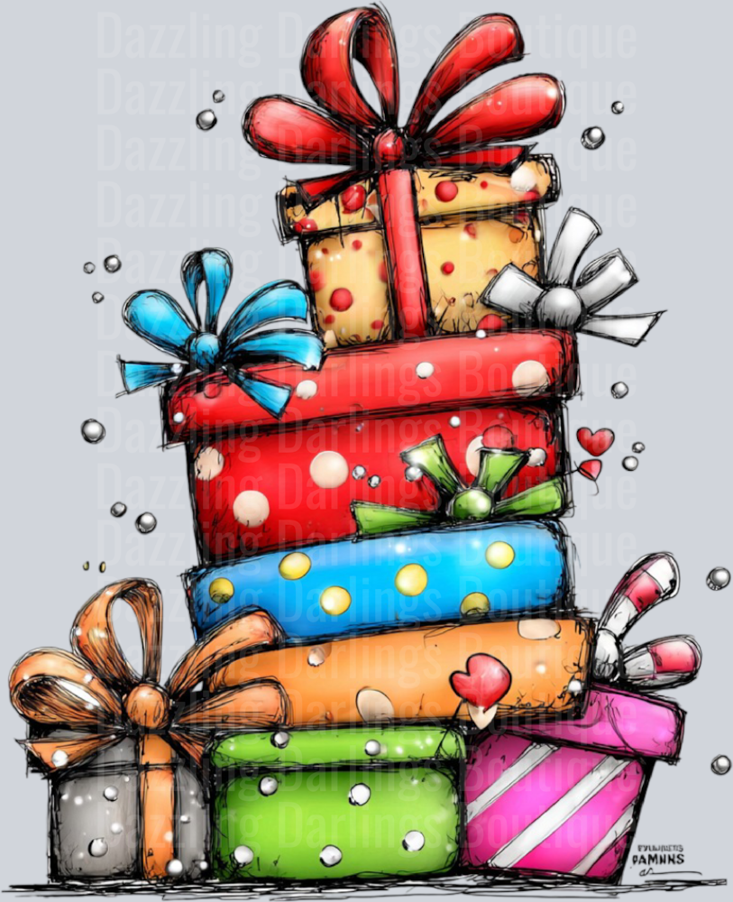 Hand-drawn Christmas Presents