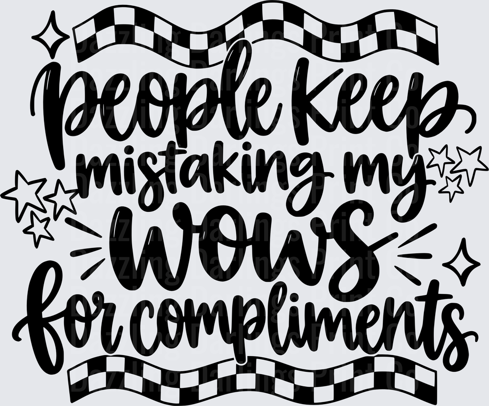 People Keep Mistaking My Wows For Compliments Checkered
