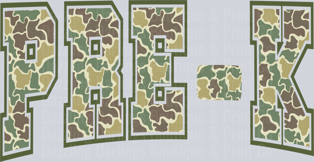 PRE-K CAMO