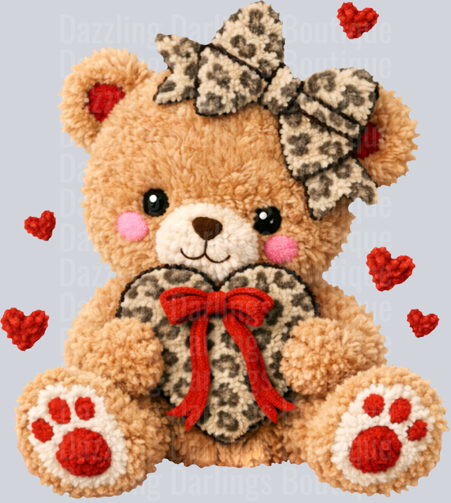 GIRL TEDDY BEAR VALENTINES DAY