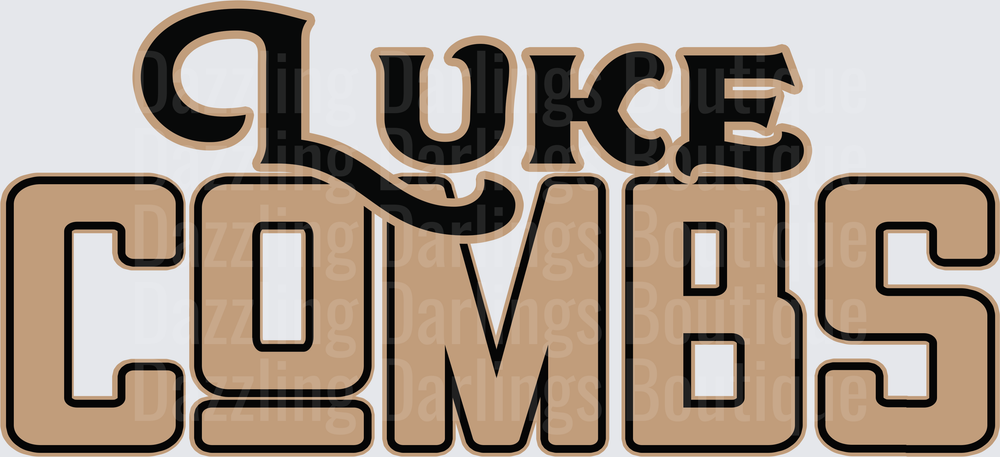 Luke Combs Country Music Artist Logo Design