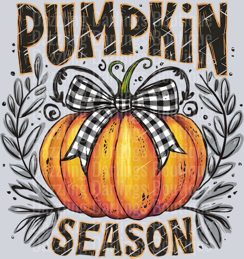 HALLOWEEN FALL DTF TRANSFER PUMPKIN SEASON