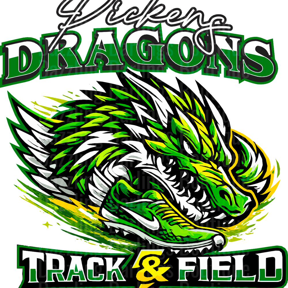 Track And Field Pickens Dragons Fierce Dragon Neon Green