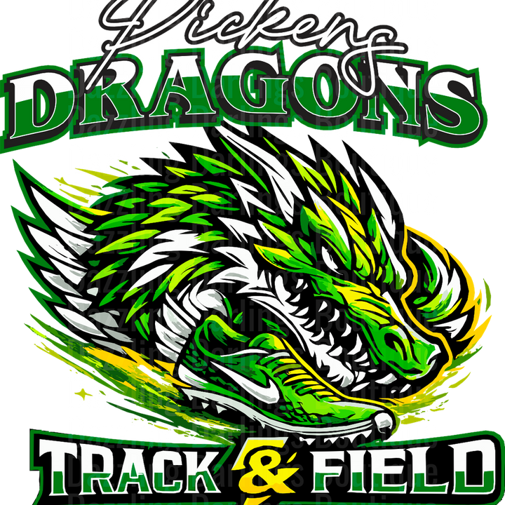 Track And Field Pickens Dragons Fierce Dragon Neon Green